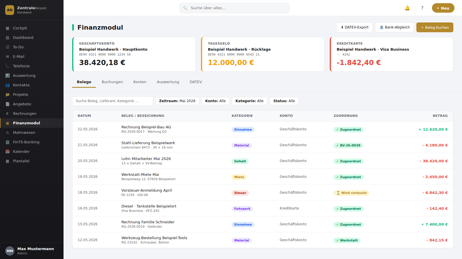 Finanzmodul